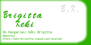 brigitta keki business card