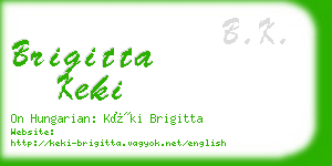 brigitta keki business card